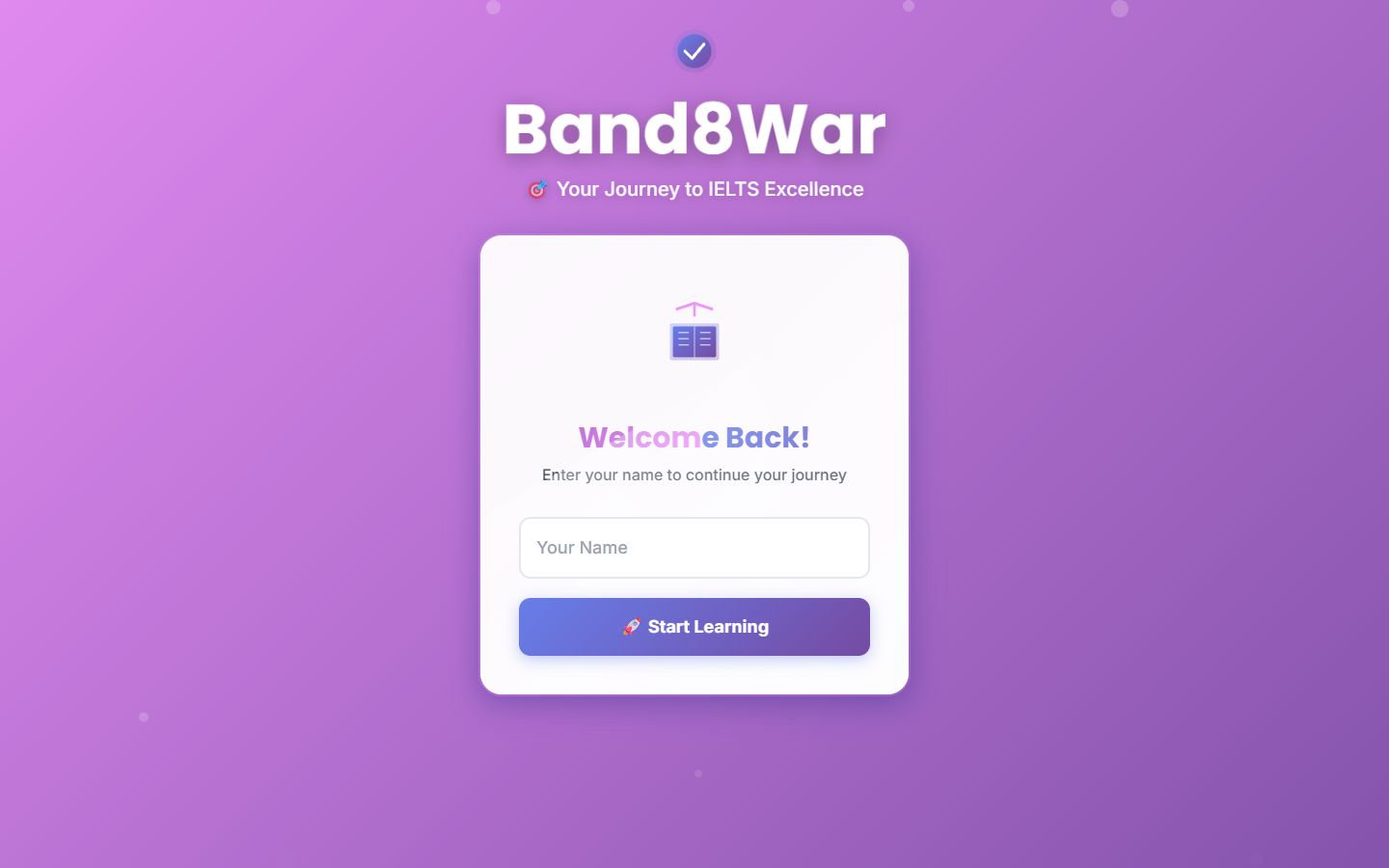 Band8War IELTS Tracker